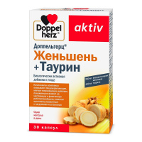ДОППЕЛЬГЕРЦ АКТИВ ЖЕНЬШЕНЬ+ТАУРИН N30 КАПС МАССОЙ 920МГ