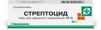 СТРЕПТОЦИД 10% 25,0 МАЗЬ/БИОСИНТЕЗ/