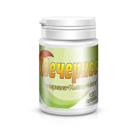 ВЕЧЕРНЕЕ ПАРАФАРМ драже N120 (валериана+хмель+мята)