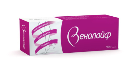 ВЕНОЛАЙФ гель д/нар. прим. 0.25%+5%+2% туба 90г