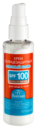 ФЛОРЕСАН БЬЮТИ САН Крем СЗ Ф100 Полный блок 75мл (Ф-285)