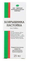 БОЯРЫШНИКА НАСТОЙКА 25МЛ ФЛАК/КАП Н-КА ИНД/УП/ТВЕРСКАЯ ФФ/