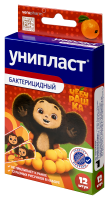 Пластырь унипласт бактерицидный чебурашка 1,9х7,2см (прокладка 1,3х2,5см) набор