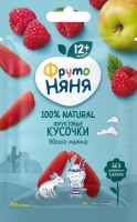 ФРУТОНЯНЯ ФРУКТОВЫЕ КУСОЧКИ Яблоко/Малина 15г
