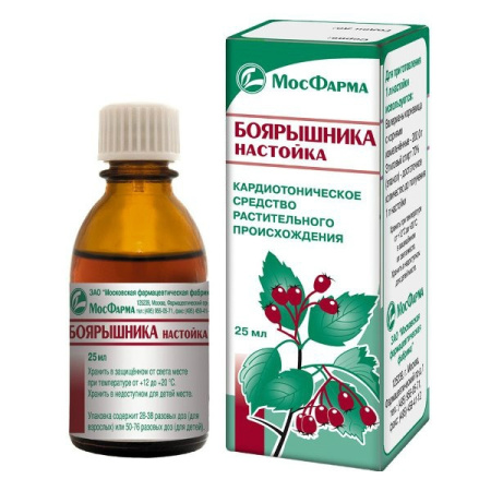 БОЯРЫШНИК настойка 25мл  Московская ФФ