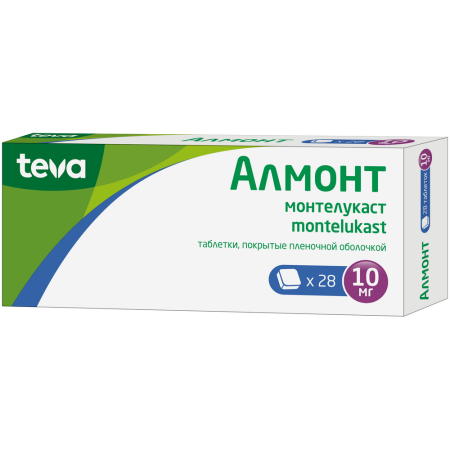 Алмонт таб. п.п.о. 10мг N28
