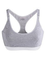 НАША МАМА КОМФОРТ Бюстгалтер-топ д/корм 80B (серый меланж)