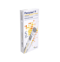 РИНСУЛИН Р картридж/шприц 100МЕ/мл 3мл №5