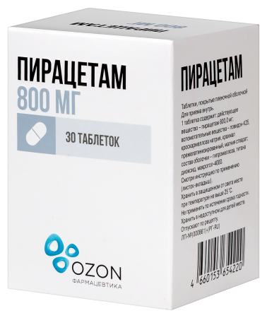ПИРАЦЕТАМ таб 800мг N30  ОЗОН