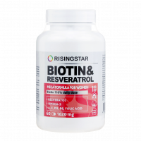 RISINGSTAR БИОТИН И ФОЛИЕВАЯ КИСЛОТА С ОМЕГА-3 N60 КАПС МАССОЙ 1620МГ