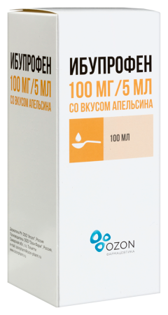 ИБУПРОФЕН сусп Апельсин 100мг/5мл 100мл  Озон