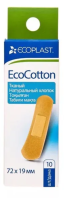 ПЛАСТЫРЬ ECOPLAST ECOCOTTON Набор Тканный 72х19мм №10