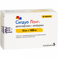 СИГДУО ЛОНГ таб 10мг+1000мг №30