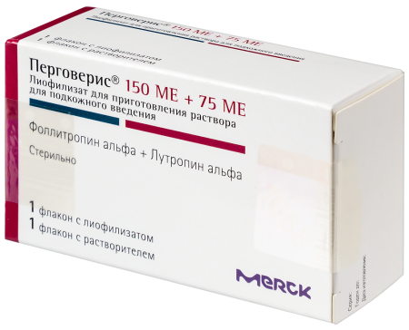 ПЕРГОВЕРИС лиоф/пк 150МЕ+75МЕ N1 + растворитель