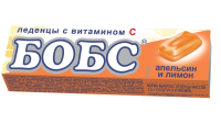 БОБС КАРАМЕЛЬ ЛЕДЕНЦОВАЯ СО ВКУСОМ АПЕЛЬСИНА И ЛИМОНА N10 ЛЕДЕНЦЫ МАССОЙ 3,5Г