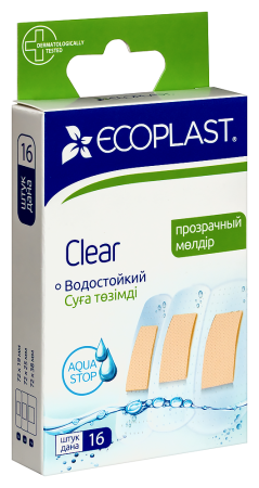 ПЛАСТЫРЬ ECOPLAST Набор Полимерный Clear №16