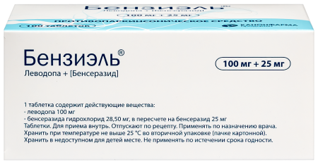 БЕНЗИЭЛЬ таб 0,1+0,025 N100