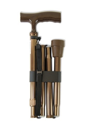 ТРОСТЬ AMRUS AMCF51 инвалидная складкая орто ручка (бронзовая)