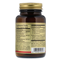 СОЛГАР ЭКСТРАКТ ГРИБОВ РЕЙШИ ШИИТАКЕ МЕЙТАКЕ капс 505мг №50