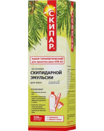 СКИПАР НТВ02 Эмульсия д/ванн Белая 200мл