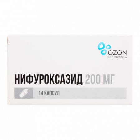 НИФУРОКСАЗИД капс 200мг N14 Озон