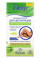 ФЛОРЕСАН DEEP DEPIL полоски д/депиляц Алоэ-вера (норм кожа) №20 (Ф-485)