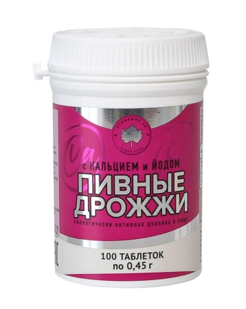 ДРОЖЖИ ПИВНЫЕ СВОБОДНЫЙ таб N100 Йод-кальций