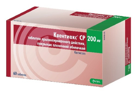 КВЕНТИАКС СР таб 200мг №60