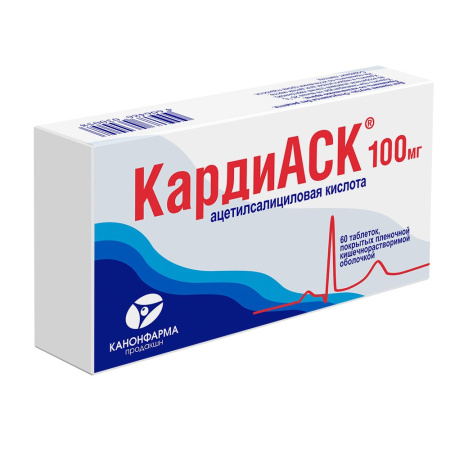 КАРДИАСК таб п/о 100мг N60