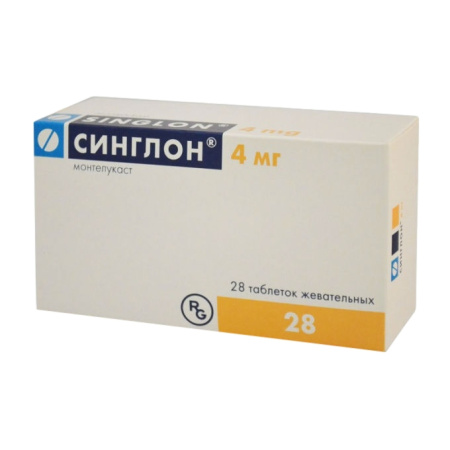 СИНГЛОН таб жев 4мг N28