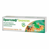 ПРОКТОЛИФ Гамамелис мазь гомеопат 30г