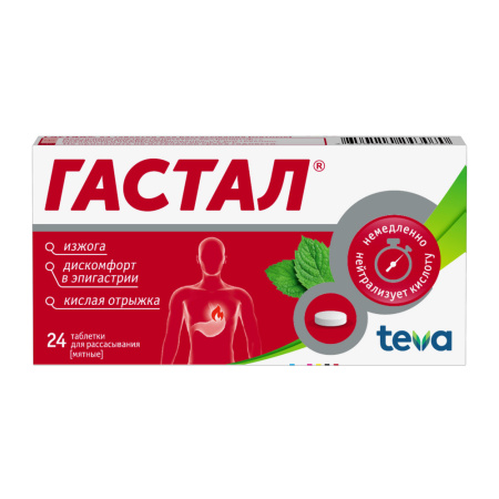 ГАСТАЛ МЯТА таб N24 ##