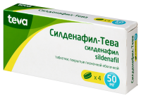 СИЛДЕНАФИЛ-ТЕВА таб 50мг №4