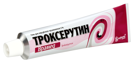 ТРОКСЕРУТИН гель 2% 40г  Софарма (Врамед)
