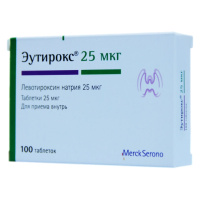 ЭУТИРОКС 25МКГ N100 ТАБЛ