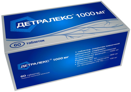 Детралекс таб. п/п/о 1000мг №60