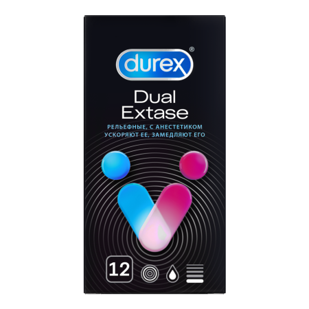 ПРЕЗЕРВАТИВЫ ДЮРЕКС Dual Extase №12 #