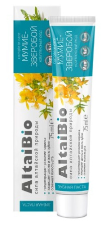 АЛТАЙ БИО з/п Комплексный уход (мумие-звероб) 75г