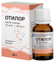 ОТИЛОР капли ушн. 10мг/г+40мг/г 16г N1