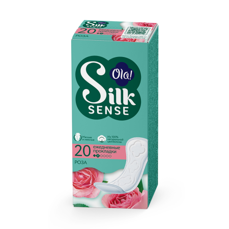 ОЛА OLA! прокладки ежедневные SILK SENSE Daily Deo Бархатная роза №20
