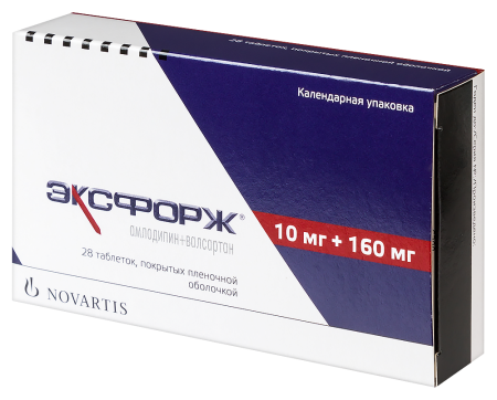 ЭКСФОРЖ таб 10мг/160мг N28
