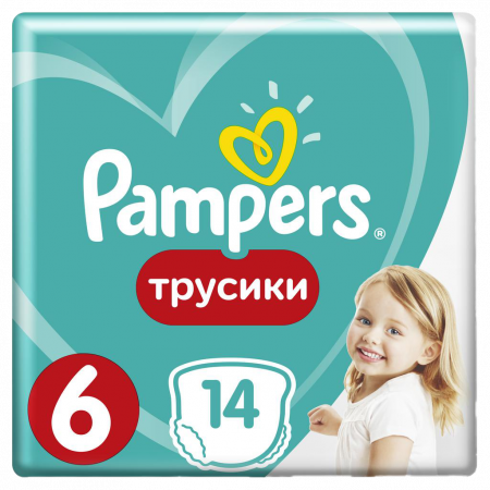 PAMPERS PANTS ТРУСИКИ РАЗМЕР 6 N14