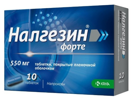 НАЛГЕЗИН ФОРТЕ таб 550мг N10