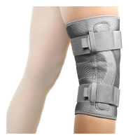 БИ-ВЕЛЛ B.WELL W-3320 Бандаж коленного сустава с шарнирами L (серый)