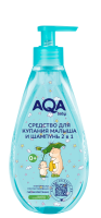 АКВА БЕБИ 2в1 Средство д/купания и шампунь 250мл