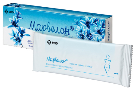 Марвелон таб. 150мкг+30мкг N21