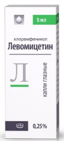 ЛЕВОМИЦЕТИН капли гл 0,25% 5мл  Лекко