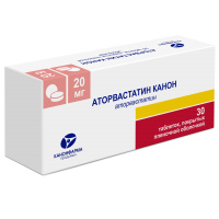АТОРВАСТАТИН-КАНОН таб 20мг N30