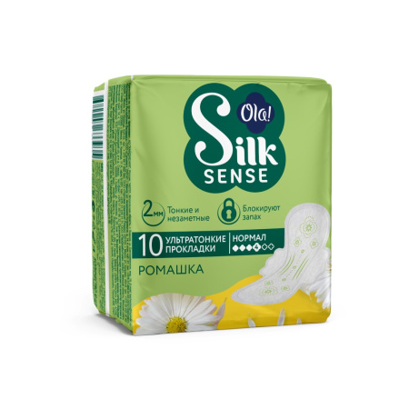 ОЛА OLA! прокладки SILK SENSE Ультратонкие для нормальных выделений ромашка N10