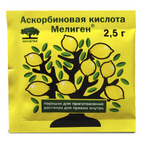 АСКОРБИНОВАЯ КИСЛОТА МЕЛИГЕН N1 ПАКЕТ МАССОЙ 2,5 ПОР
